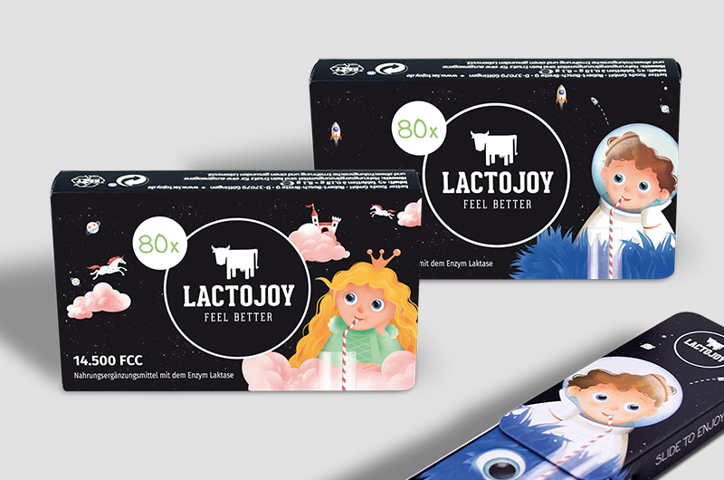 LactoJoy-Verpackungen